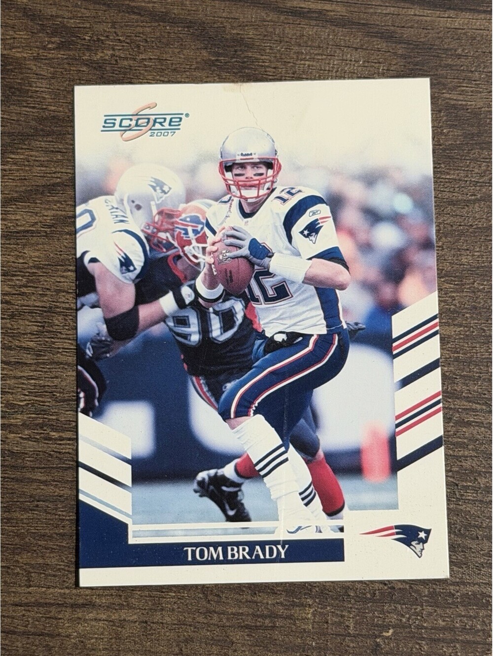 Score 2007 NFL #155 Tom Brady New England Patriots Card